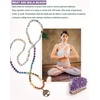 image:imageBivei 7 Chakra 108 Mala Beads Bracelet Real Gemstone Yoga Meditation Hand Knotted Mala Prayer Bead Necklace6mm
