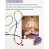 image:imageBivei 7 Chakra 108 Mala Beads Bracelet Real Gemstone Yoga Meditation Hand Knotted Mala Prayer Bead Necklace8mm
