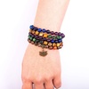 image:imageBivei 7 Chakra 108 Mala Beads Bracelet Real Gemstone Yoga Meditation Hand Knotted Mala Prayer Bead Necklace8mm