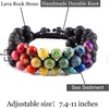 image:imageBivei 8mm Natural Lava Rock Stone Bracelets for Men  Healing Crystal Essential Oil Diffuser Beads Bracelet Chakra Yoga Energy Anxiety Gemstone Bracelet Gift Jewelry for MenLava Rock  Agate