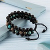 image:imageBivei 8mm Natural Lava Rock Stone Bracelets for Men  Healing Crystal Essential Oil Diffuser Beads Bracelet Chakra Yoga Energy Anxiety Gemstone Bracelet Gift Jewelry for MenSea Sediment  Lava Rock  Agate
