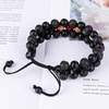 image:imageBivei 8mm Natural Lava Rock Stone Bracelets for Men  Healing Crystal Essential Oil Diffuser Beads Bracelet Chakra Yoga Energy Anxiety Gemstone Bracelet Gift Jewelry for Men7 Chakra Stone  Lava Rock  Agate