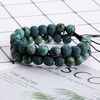 image:imageBivei Aromatherapy Essential Oil Diffuser Bracelet Lava Stone Bead Gemstone Anxiety Diffuser Bangle Cuff BraceletDark Green