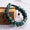 image:imageBivei Aromatherapy Essential Oil Diffuser Bracelet Lava Stone Bead Gemstone Anxiety Diffuser Bangle Cuff BraceletDark Green