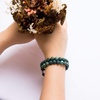 image:imageBivei Aromatherapy Essential Oil Diffuser Bracelet Lava Stone Bead Gemstone Anxiety Diffuser Bangle Cuff BraceletDark Green