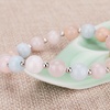 image:imageBivei Beaded Bracelet Set 5pcs for Women Men  Natural Gemstone Crystal Bracelets Healing Anxiety Round Stretch JewelryAgate with Spacer Beads