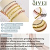 image:imageBivei Beaded Bracelet Set 5pcs for Women Men  Natural Gemstone Crystal Bracelets Healing Anxiety Round Stretch JewelryGold  Silver