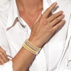 image:imageBivei Beaded Bracelet Set 5pcs for Women Men  Natural Gemstone Crystal Bracelets Healing Anxiety Round Stretch JewelryGold  Silver