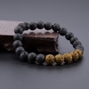 image:imageBivei Beaded Bracelet Set 5pcs for Women Men  Natural Gemstone Crystal Bracelets Healing Anxiety Round Stretch JewelryLava Stone
