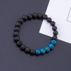image:imageBivei Beaded Bracelet Set 5pcs for Women Men  Natural Gemstone Crystal Bracelets Healing Anxiety Round Stretch JewelryLava Stone
