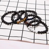 image:imageBivei Beaded Bracelet Set 5pcs for Women Men  Natural Gemstone Crystal Bracelets Healing Anxiety Round Stretch JewelryTiger Eye Stone  Howlite