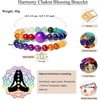 image:imageBivei Beaded Bracelets for Women with Lotus Charm Healing Gemstone Crystal 7 Chakra Bracelet Natural Stretch Bracelets Set for Women Yoga Meditation Anxiety Stress Relief JewelryHarmony Chakra Blessing Bracelets