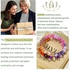 image:imageBivei Beaded Bracelets for Women with Lotus Charm Healing Gemstone Crystal 7 Chakra Bracelet Natural Stretch Bracelets Set for Women Yoga Meditation Anxiety Stress Relief JewelryHappinessLove Bracelets
