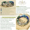 image:imageBivei Beaded Bracelets for Women with Lotus Charm Healing Gemstone Crystal 7 Chakra Bracelet Natural Stretch Bracelets Set for Women Yoga Meditation Anxiety Stress Relief JewelryInner GrowthBalance Bracelets