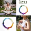 image:imageBivei Beaded Bracelets for Women with Lotus Charm Healing Gemstone Crystal 7 Chakra Bracelet Natural Stretch Bracelets Set for Women Yoga Meditation Anxiety Stress Relief JewelryHarmony Chakra Blessing Bracelets
