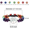 image:imageBivei Chakra Bead Bracelets for Women  8mm 7 Chakra Bracelet With Real Stones Meditation Yoga Gemstone Jewelry5 Tree of life  6MM Beads Chakra Bracelets