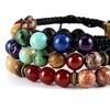 image:imageBivei Chakra Bead Bracelets for Women  8mm 7 Chakra Bracelet With Real Stones Meditation Yoga Gemstone JewelryOM Charm