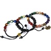 image:imageBivei Chakra Bead Bracelets for Women  8mm 7 Chakra Bracelet With Real Stones Yoga Gemstone Jewelry 3 Pack1 Set of 3 Chakras Lotus Bracelets