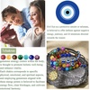 image:imageBivei Chakra Bead Bracelets for Women  8mm 7 Chakra Bracelet With Real Stones Yoga Gemstone Jewelry 3 Pack1 Set of 3 Evil Eye