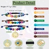 image:imageBivei Chakra Bead Bracelets for Women  8mm 7 Chakra Bracelet With Real Stones Yoga Gemstone Jewelry 3 Pack1 Set of 3 Evil Eye