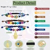 image:imageBivei Chakra Bead Bracelets for Women  8mm 7 Chakra Bracelet With Real Stones Yoga Gemstone Jewelry 3 Pack1 Set of 3 khamsah