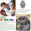 image:imageBivei Chakra Bead Bracelets for Women  8mm 7 Chakra Bracelet With Real Stones Yoga Gemstone Jewelry 3 Pack1 Set of 3 khamsah