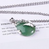 image:imageBivei Crystal Butterfly Necklaces for Women  Rose Quartz Wire Wrap Gemstone Chakra Pendant Gifts Jewelry for Women MenGreen  Green Adventurine