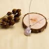 image:imageBivei Crystal Butterfly Necklaces for Women  Rose Quartz Wire Wrap Gemstone Chakra Pendant Gifts Jewelry for Women MenPink  Rose Quartz