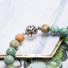 image:imageBivei Gemstone Bead Bracelet for Women Healing Crystal Stone Yoga Chakra Meditation Good Luck Charm Bracelet SetElephant Charm VarisciteampLotus Charm Amazonite