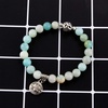 image:imageBivei Gemstone Bead Bracelet for Women Healing Crystal Stone Yoga Chakra Meditation Lotus Good Luck Charm BraceletAmazonite