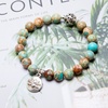 image:imageBivei Gemstone Bead Bracelet for Women Healing Crystal Stone Yoga Chakra Meditation Lotus Good Luck Charm BraceletVariscite