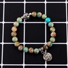 image:imageBivei Gemstone Bead Bracelet for Women Healing Crystal Stone Yoga Chakra Meditation Lotus Good Luck Charm BraceletVariscite