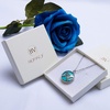 image:imageBivei Gemstone Chakra Necklace Butterfly Tree of Life Locket Pendant Necklace Healing Crystal JewelryPack of 4