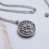image:imageBivei Gemstone Chakra Necklace Butterfly Tree of Life Locket Pendant Necklace Healing Crystal JewelryPack of 4