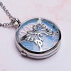 image:imageBivei Gemstone Chakra Necklace Butterfly Tree of Life Locket Pendant Necklace Healing Crystal JewelryPack of 4