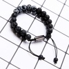 image:imageBivei Lava Stone Beaded Bracelets Adjustable Handmade Women Braided Double Layer Semi Precious Natural Gemstone Essential Oil Diffuser BraceletSnow Flake Obsidian Bracelet