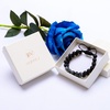 image:imageBivei Lava Stone Beaded Bracelets Adjustable Handmade Women Braided Double Layer Semi Precious Natural Gemstone Essential Oil Diffuser BraceletSnow Flake Obsidian Bracelet