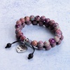 image:imageBivei Life Tree Bracelet  Lava Stone Essential Oil Gemstone  Beaded Yoga Meditation Regalite Stone Beach Charm Bracelet SetIdeal for Yoga Beach Daily GiftPurple