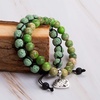image:imageBivei Life Tree Bracelet  Lava Stone Essential Oil Gemstone  Beaded Yoga Meditation Regalite Stone Beach Charm Bracelet SetIdeal for Yoga Beach Daily GiftSea Green