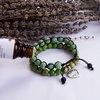 image:imageBivei Life Tree Bracelet  Lava Stone Essential Oil Gemstone  Beaded Yoga Meditation Regalite Stone Beach Charm Bracelet SetIdeal for Yoga Beach Daily GiftSea Green