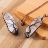 image:imageBivei Life Tree Copper Wire Wrapped Crystal Necklace  Chakra Pendant Natural Stone Quartz Reiki Jewelry Gift for WomenClear Quartz