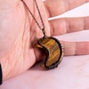 image:imageBivei Life Tree Crescent Moon Necklaces for Women  Copper Wire Wrap Gemstones Pendant Crystals and Natural Stones Necklace Witch Jewellery Christmas Valentines Day for FriendsBrown  Tiger Eye Stone