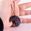 image:imageBivei Life Tree Crescent Moon Necklaces for Women  Copper Wire Wrap Gemstones Pendant Crystals and Natural Stones Necklace Witch Jewellery Christmas Valentines Day for FriendsPurple  Amethyst