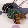 image:imageBivei Life Tree Crescent Moon Necklaces for Women  Copper Wire Wrap Gemstones Pendant Crystals and Natural Stones Necklace Witch Jewellery Christmas Valentines Day for FriendsSet 2