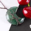 image:imageBivei Life Tree Crescent Moon Necklaces for Women  Copper Wire Wrap Gemstones Pendant Crystals and Natural Stones Necklace Witch Jewellery Christmas Valentines Day for FriendsGreen  Green Aventurine