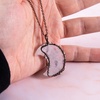 image:imageBivei Life Tree Crescent Moon Necklaces for Women  Copper Wire Wrap Gemstones Pendant Crystals and Natural Stones Necklace Witch Jewellery Christmas Valentines Day for FriendsClear  Clear Quartz