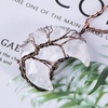 image:imageBivei Life Tree Crescent Moon Necklaces for Women  Copper Wire Wrap Gemstones Pendant Crystals and Natural Stones Necklace Witch Jewellery Christmas Valentines Day for FriendsClear  Clear Quartz