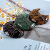 image:imageBivei Life Tree Crescent Moon Necklaces for Women  Copper Wire Wrap Gemstones Pendant Crystals and Natural Stones Necklace Witch Jewellery Christmas Valentines Day for FriendsSet 2