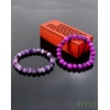 image:imageBivei Natural Crystals Gemstone Healing Stretchy Round Beaded Bracelet  8MM Semi Precious Beads Bracelet Handmade Spiritual Jewelry Gift for Women MenEnhance Positive Energy8mm DogTooth Amethyst  Sugilite Love  Happiness