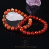 image:imageBivei Natural Crystals Gemstone Healing Stretchy Round Beaded Bracelet  8MM Semi Precious Beads Bracelet Handmade Spiritual Jewelry Gift for Women MenEnhance Positive Energy8mm Red Agate  Red Jasper Vitality